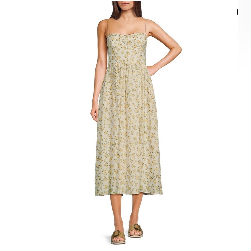 New B. Darlin Floral Print Spaghetti Strap Dress